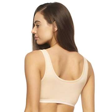 Felina Organic Cotton Stretch Bralette 2-Pack for Comfort