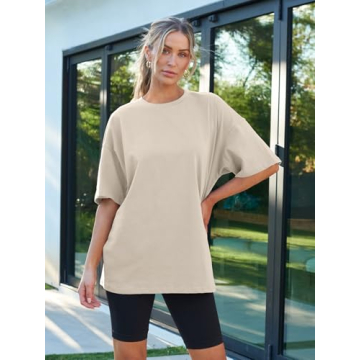 Trendy Queen Women’s Oversized Summer Workout T-Shirt