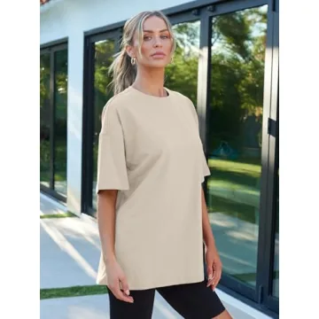 Trendy Queen Women’s Oversized Summer Workout T-Shirt