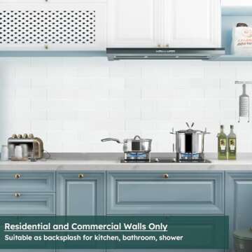 Diflart Dark Gray Glass Subway Tile for Walls