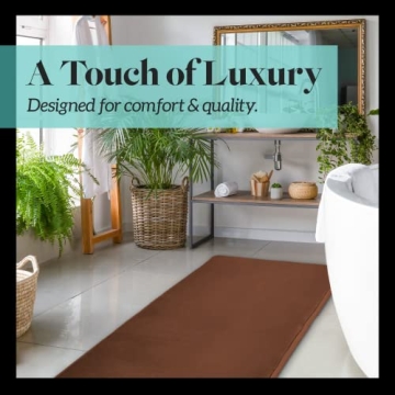 Genteele Non-Slip Bath Mat – Luxurious Memory Foam Rug