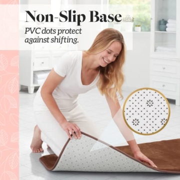 Genteele Non-Slip Bath Mat – Luxurious Memory Foam Rug