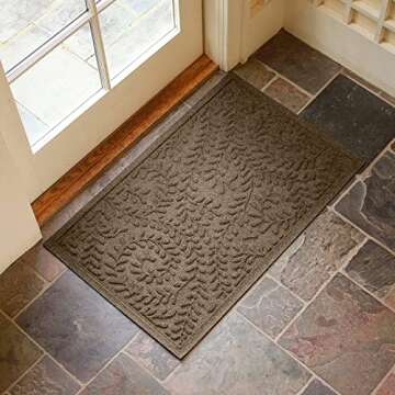 Bungalow Flooring Waterhog Door Mat, 2' x 3' Made in USA, Durable and Decorative Floor Covering, Ski...