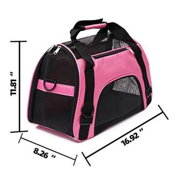 MuchL Pet Carrier Soft-Sided Carriers for Cat Carriers Dog Carrier for Small Medium Cats Dogs Puppie...