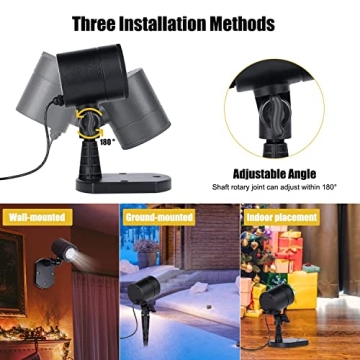 Christmas Snowflake Projector Lights - Outdoor Holiday Decor