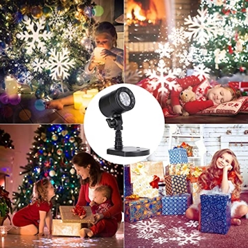 Christmas Snowflake Projector Lights - Outdoor Holiday Decor