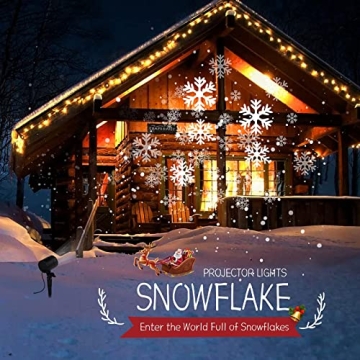 Christmas Snowflake Projector Lights - Outdoor Holiday Decor