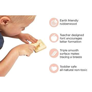 Wooden Alphabet Tracing Boards - Preschool Letter Formation - Montessori Alphabet Letters