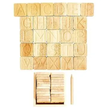 Wooden Alphabet Tracing Boards - Preschool Letter Formation - Montessori Alphabet Letters