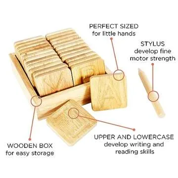 Wooden Alphabet Tracing Boards - Preschool Letter Formation - Montessori Alphabet Letters