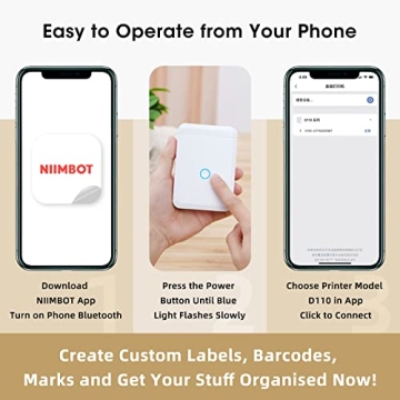 NIIMBOT D110 Portable Thermal Label Maker for Smart Printing