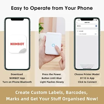 NIIMBOT D110 Portable Thermal Label Maker for Smart Printing