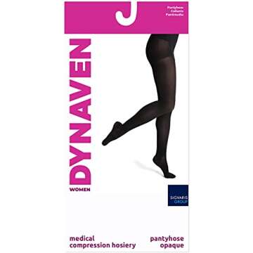 DYNAVEN by Sigvaris Women's Compression Pantyhose 20-30mmHg - Closed Toe for Daily Support - Medium ...