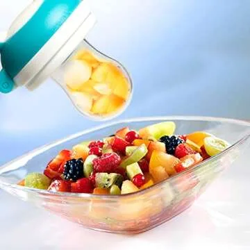 HONGTEYA Teething Toys for Babies 0-6 Months 6-12 Months 6 Pack- 4 Teethers, 2 Fruit Feeders for Newborn Infants BPA Free Natural Organic Freezer Silicone Baby Teethers Set(Pink)