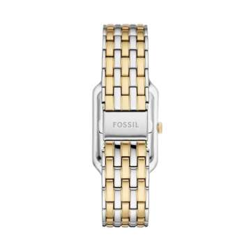 Fossil Women's Raquel Quartz Stainless Steel Three-Hand Watch, Color: Silver/Gold (Model: ES5305)