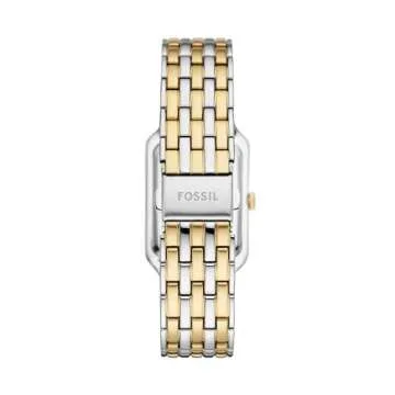 Fossil Women's Raquel Quartz Stainless Steel Three-Hand Watch, Color: Silver/Gold (Model: ES5305)