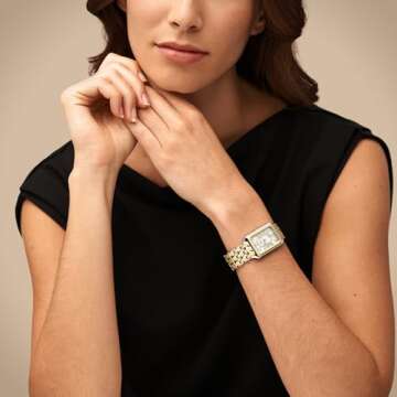 Fossil Women's Raquel Quartz Stainless Steel Three-Hand Watch, Color: Silver/Gold (Model: ES5305)