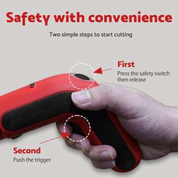 S&F STEAD & FAST Electric Cardboard Cutter Tool 4V, Cordless Electric Scissors for Box, Fabric, Carp...