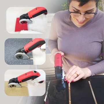 S&F Electric Cardboard Cutter - Versatile 2-in-1 Scissors