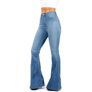 Jack David 70s Slim Fit Flared Jeans for Women