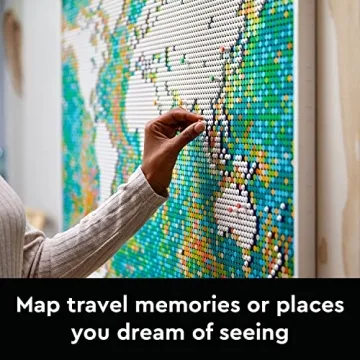 LEGO Art World Map Set - Fun, Unique Wall Art Kit