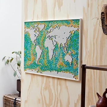 LEGO Art World Map Set - Fun, Unique Wall Art Kit