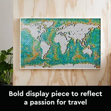 LEGO Art World Map Set - Fun, Unique Wall Art Kit