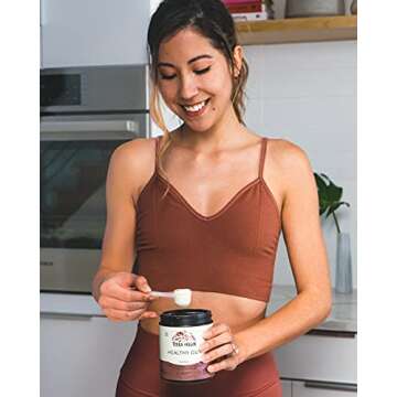 TERRA ORIGIN Healthy Gut Powder (Berry Flavor) |30-Servings with L-Glutamine, Zinc, Glucosamine, Slippery Elm Bark, Marshmallow Root and More!