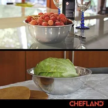 ChefLand 6-Piece Stainless Steel Mixing Bowls Set