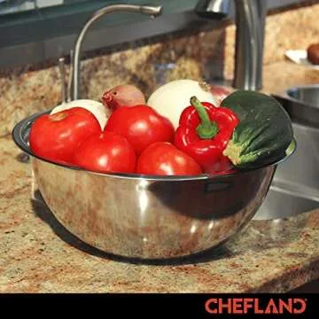 ChefLand 6-Piece Stainless Steel Mixing Bowls Set