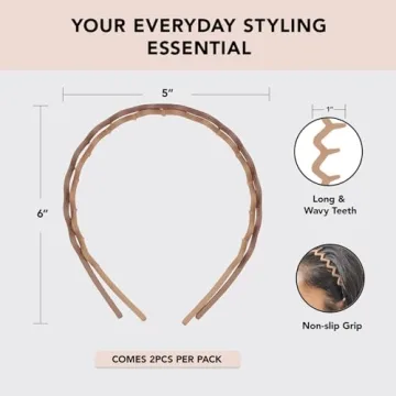 Kitsch ZigZag Headband - Stylish & Eco-Friendly Hair Accessory