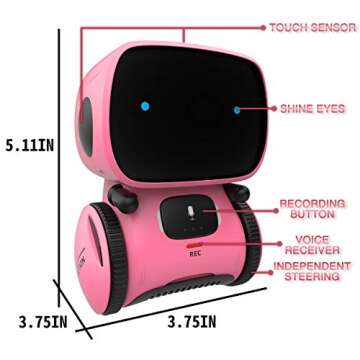 98K Kids Robot Toy Interactive Companion Ages 3 Up