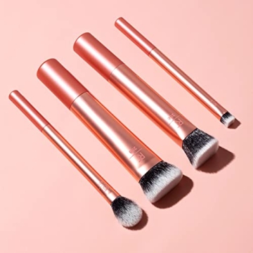 Real Techniques 4 Piece Face Base Makeup Brush Set - Blending & Buffing