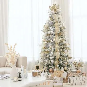 Sea Team 60mm/2.36" Set of Colorful Painted Sparkling Ornaments and Hanging Baubles for Christmas Tree - 30 Pieces