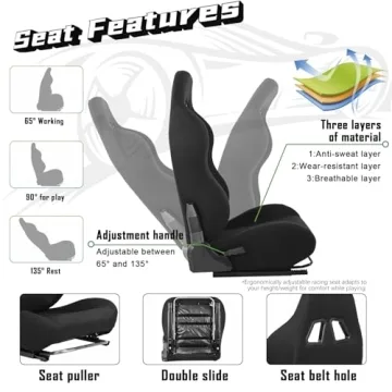 Dardoo G29 Racing Simulator Cockpit - Adjustable and Comfortable