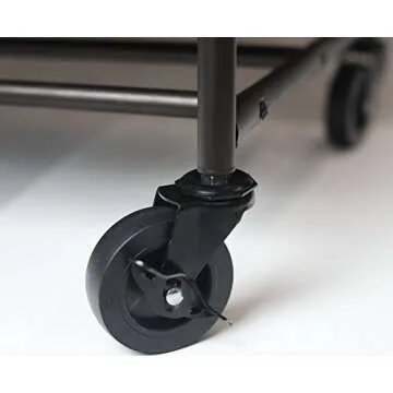 Heavy-Duty 3-Bag Laundry Cart with Wheels for Easy Transport