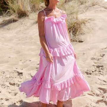 Chic Summer Maxi Dress for Women Sleeveless Backless Style