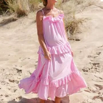 Chic Summer Maxi Dress for Women Sleeveless Backless Style