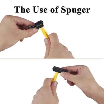 MUYI 10 Kit 2 Pin Waterproof Connector for 20-14 AWG Wire Harness 2.5mm Series Automotive Electrical Plugs with Replacement Terminal Pins Sockets and Spudger