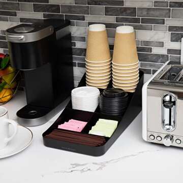 Mind Reader Coffee Condiment Station - Sleek Organizer