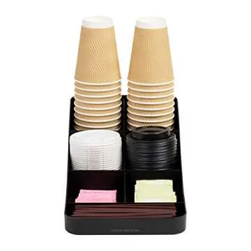 Mind Reader Coffee Condiment Station - Sleek Organizer