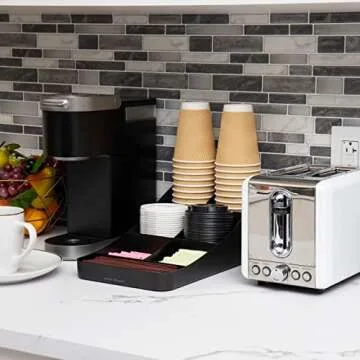Mind Reader Coffee Condiment Station - Sleek Organizer