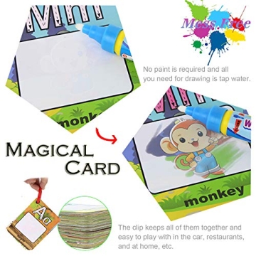 ABC Water Coloring Cards Educational Travel Toy for Kids