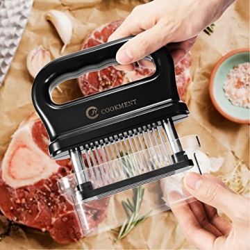 JY COOKMENT Meat Tenderizer with 48 Sharp Needle Blades