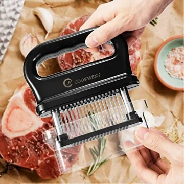 JY COOKMENT Meat Tenderizer with 48 Sharp Needle Blades