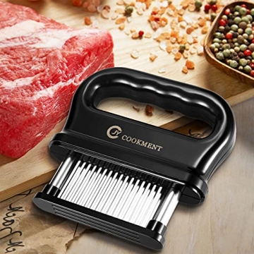 JY COOKMENT Meat Tenderizer with 48 Sharp Needle Blades