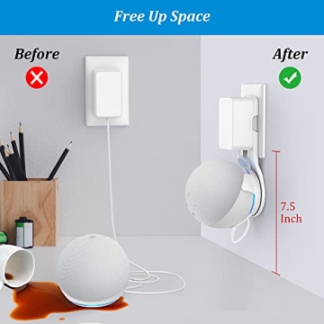 PlusAcc Wall Mount for Echo Dot 5th Gen - Elegant Holder