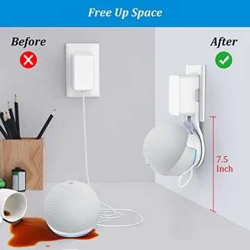 PlusAcc Wall Mount for Echo Dot 5th Gen - Elegant Holder
