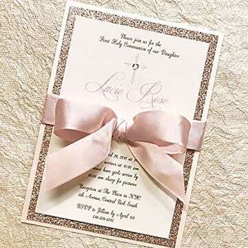 VATIN Double Face Pink Sand Satin Ribbon 1/2" Continuous 50 Yards,Pink Sand Polyester Fabric Ribbon use for Bows Bouquet, Gift Wrapping, Floral Arrangement Wedding Decoration