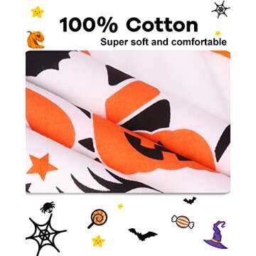 DAUGHTER QUEEN Girls Cotton Halloween Pajamas Set